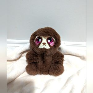 Squishamals bear.  Approx 8 inches tall. Brown , Tan.  Eyes have little stars.